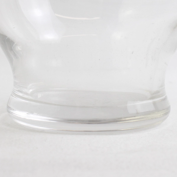 Lot Of 3 Matching Unbranded Tulip Shaped Clear Glass Vases 7.25" Tall