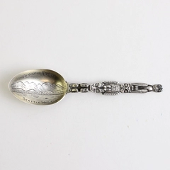 925 Sterling Silver Vintage Olympic Range Seattle Totem Pole Spoon
