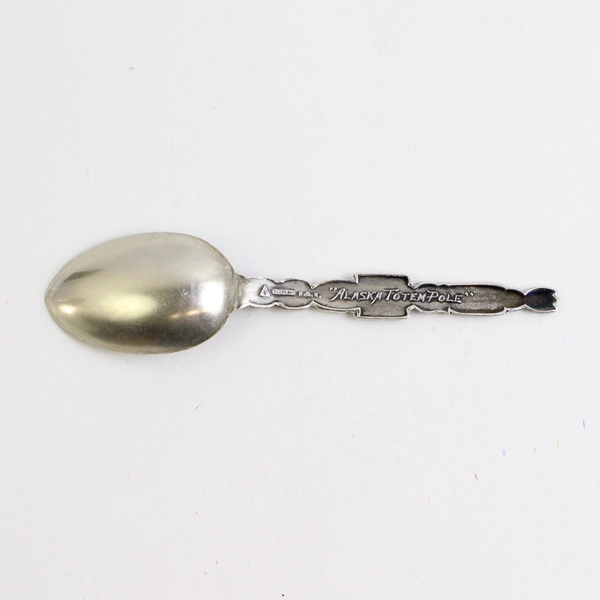 925 Sterling Silver Vintage Olympic Range Seattle Totem Pole Spoon