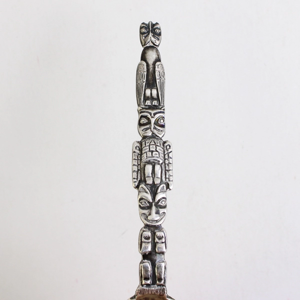 925 Sterling Silver Vintage Olympic Range Seattle Totem Pole Spoon