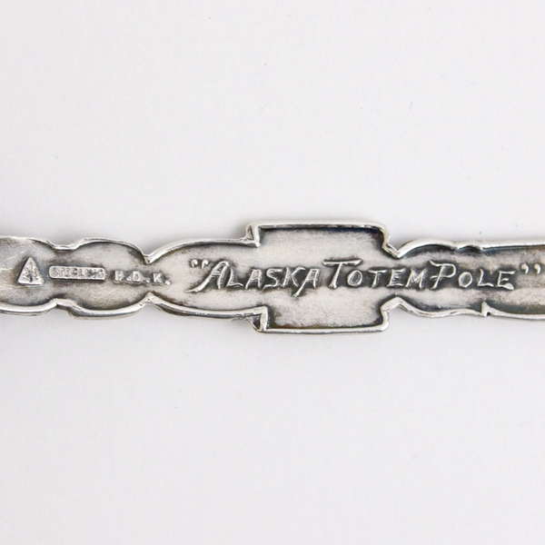 925 Sterling Silver Vintage Olympic Range Seattle Totem Pole Spoon