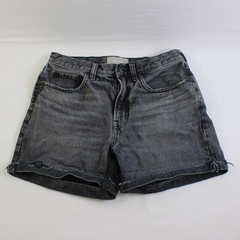 Everlane Women's 26 Gray Charcoal Wash Cuffed Jean Shorts 