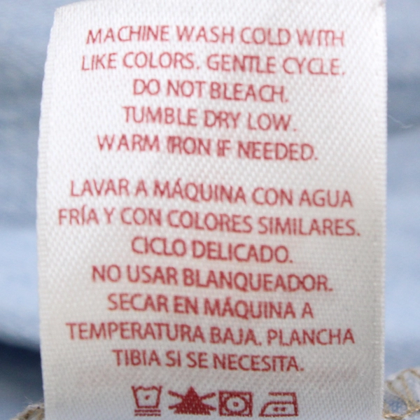 Faded Glory Blue Long Sleeve Button Up Top Womens Size 4X (26W-28W)