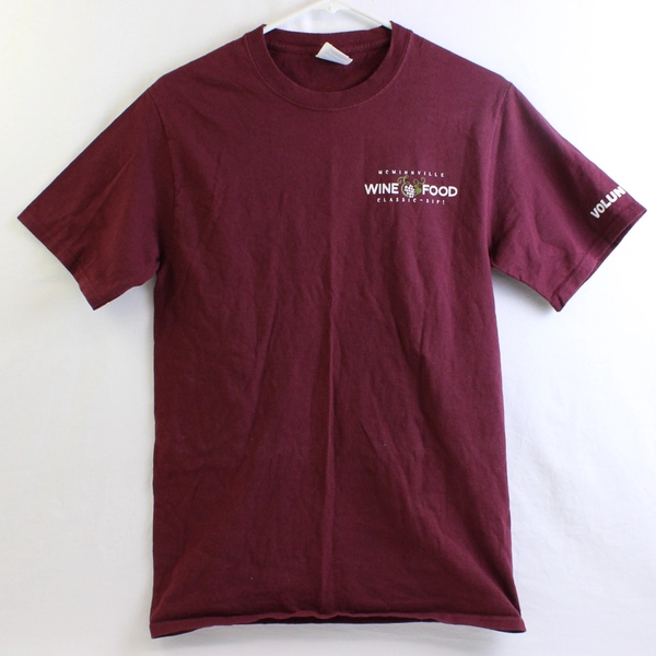 Port & Company McMinnville Wine & Food Print Short Sleeve T-Shirt Mens Size S