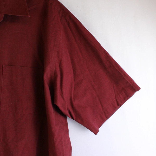 Stafford Wrinkle Free Red Short-Sleeve Button-Up Men's 17 1/2