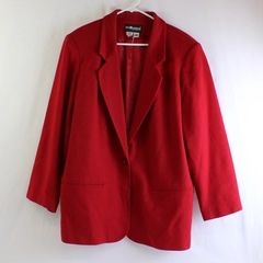 Vintage Sag Harbor Red Wool Blazer Women's Size 18W