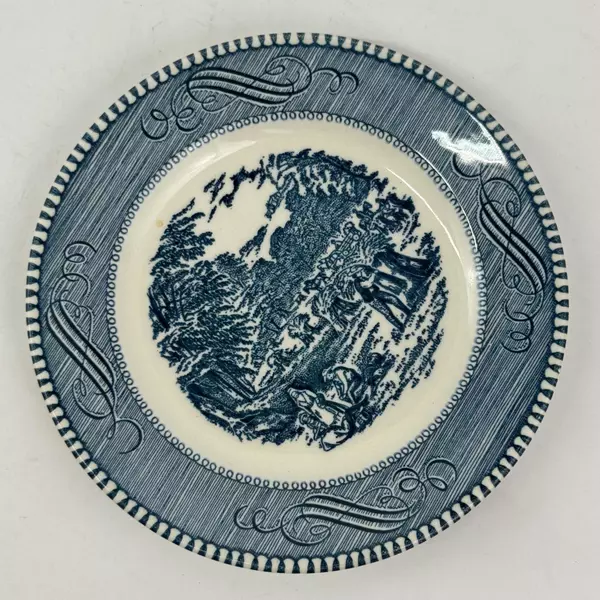 Set of 3 Royal China Currier & Ives The Harvest Bread Plates