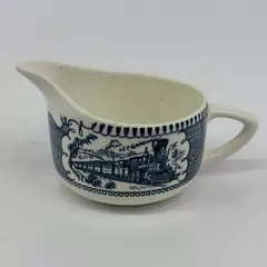 Vintage Royal China Currier and Ives Creamer Express Train Pattern