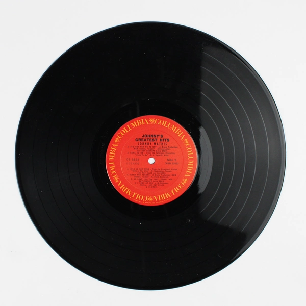 Johnny Mathis' Greatest Hits 12" Vinyl Record Album, CS 8634