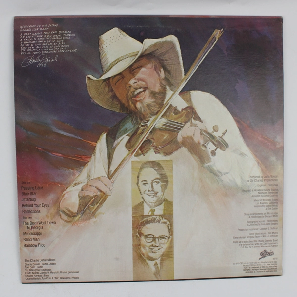 The Charlie Daniels Band Million Mile Reflections Vinyl Album 1979