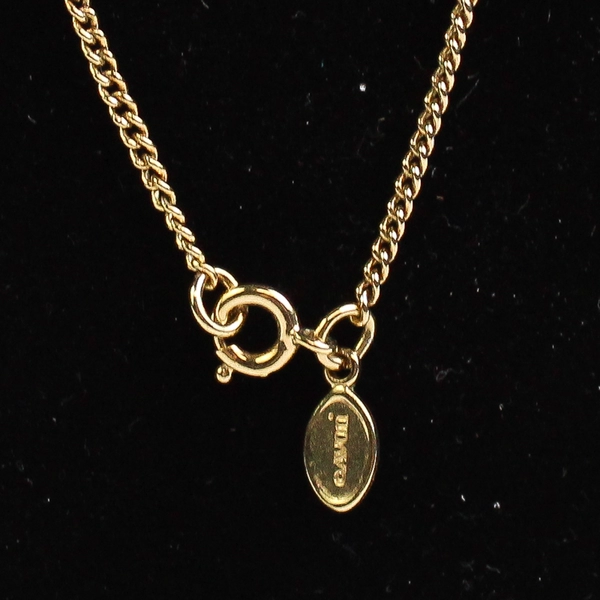 Vintage Avon Necklace Royal Impressions North Star Blue Gold Tone 18"