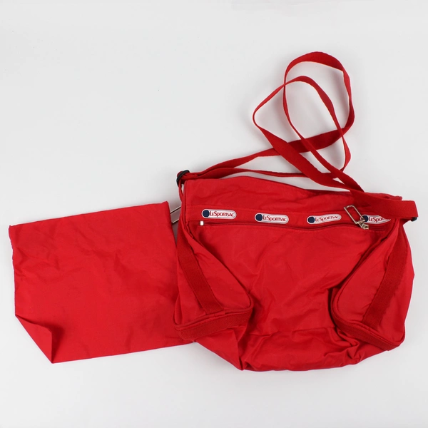 Vintage LeSportSac Red Shoulder Satchel Luggage Bag