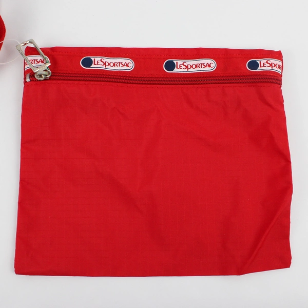 Vintage LeSportSac Red Shoulder Satchel Luggage Bag