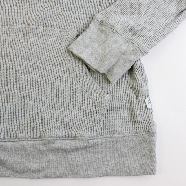 Gap Kids Gray Waffle Knit Sweatshirt Hoodie 100% Cotton Size XL (12/13)