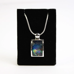 Prism Stone Pendant Necklace 20 inch