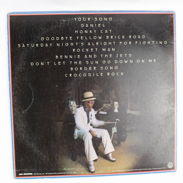 Greatest Hits Elton John 1974 Record