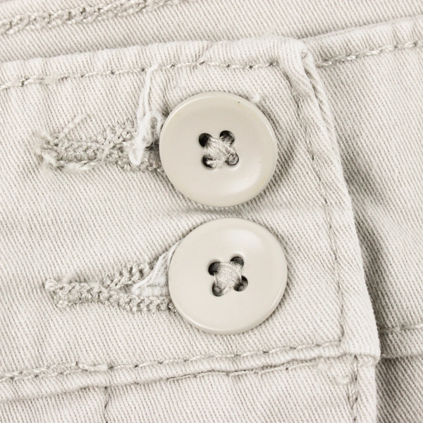 Karen Scott Beige Women's Capri Pants Elastic Waist Size 14 Slash Pockets