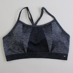 Splendid Cross-Back Adjustable Straps Shades of Blue Women's Sports Bra Size S