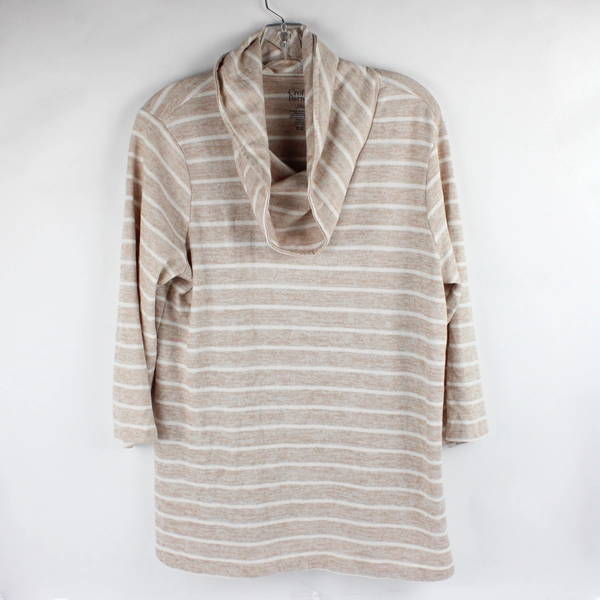 Croft & Barrow Horizontal Striped Quarter Length Sweater Womens Size L