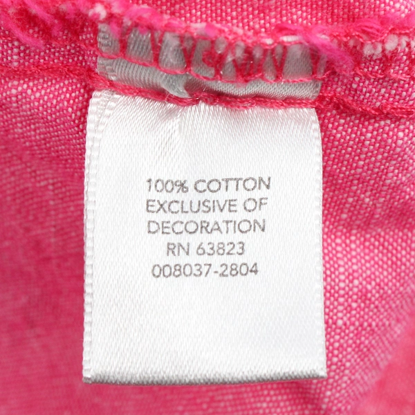 Christopher & Banks Pink Embroidered Flowers Short Sleeve Blouse Womens Size L