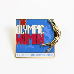 1996 Atlanta Summer Olympics The Olympic Woman Avon Sponsor Lapel Hat Pin