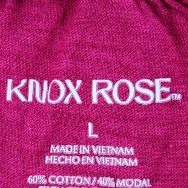 Women's Knox Rose Off Shoulder Peasant Style Blouse Short Sleeve Size L