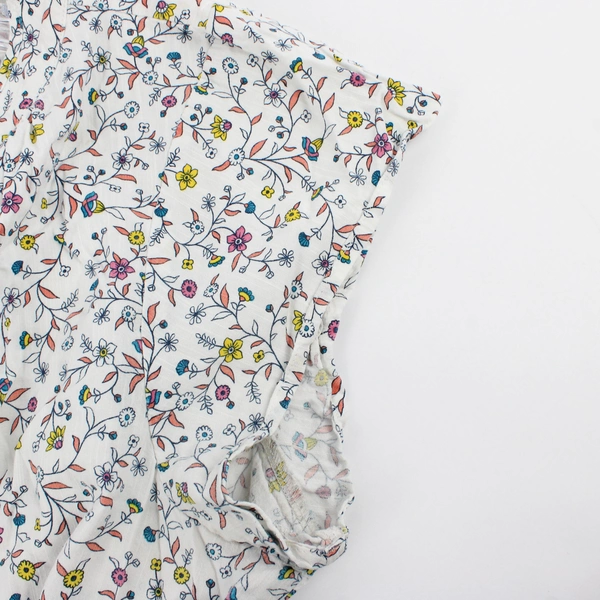 St John's Bay Floral Short Sleeve Blouse Top Womens Size 1X