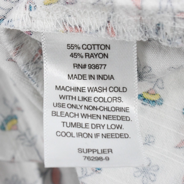 St John's Bay Floral Short Sleeve Blouse Top Womens Size 1X