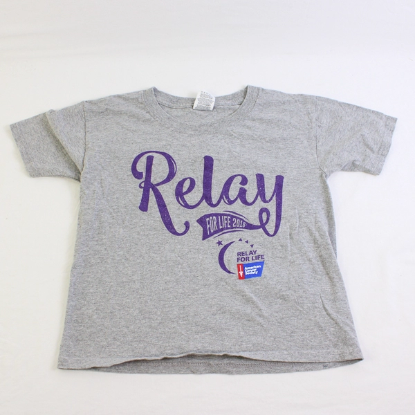 Fruit Of The Loom Relay For Life 2018 T-Shirt Youth Size Small