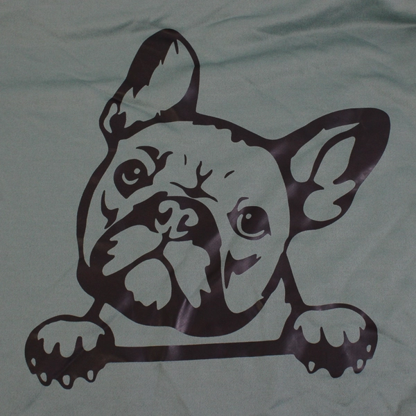 Unbranded Green French Bulldog Sweatshirt Women's Size XXL