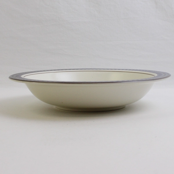 Lot Of 4 Mikasa Aztec Blue Pattern Ceramic Rim Soup Bowl 8.25" Diameter