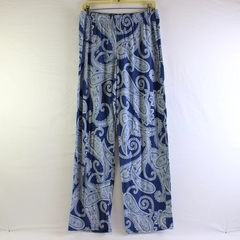 Liz Claiborne Blue Paisley Pajama Pants Women's Size Large