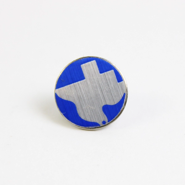 Vintage Blue Texas State Hat Lapel Pin