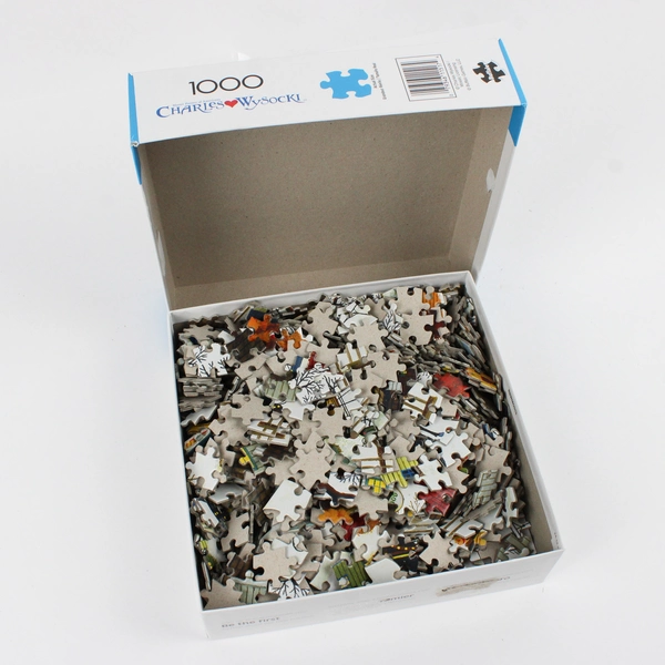 Charles Wysocki Jigsaw Puzzle Beaver Hat Tavern, 1,000 pcs. Complete