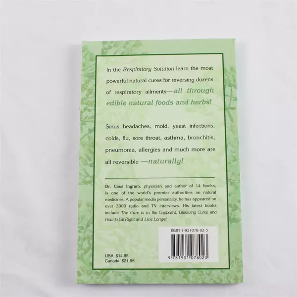 The Respiratory Solution by Dr Cass Ingram Paperback