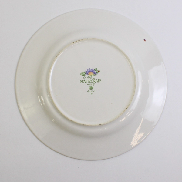 Pfaltzgraff Dahlia Pattern Ceramic Dinner Plate 11.25" Diameter
