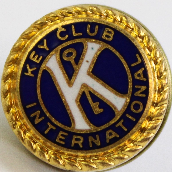 Key Club International Hat Lapel Bag Pin