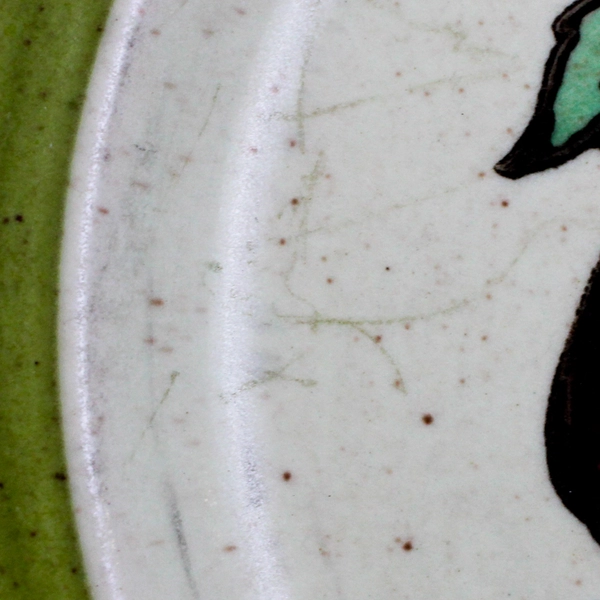 Lot Of 5 Metlox/Poppytrail/Vernon Provincial Fruit Green Pattern Salad Plates