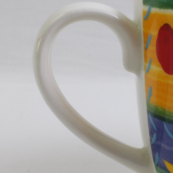 Vista Alegre Fruit Fantasy Pattern Cherries 1995 Large Ceramic Mug/Cup