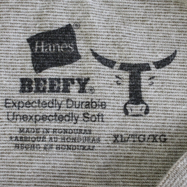 Hanes Gray Long-Sleeve Henley Shirt Men's Size XL