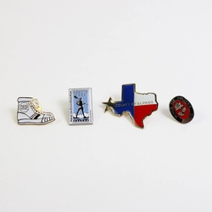 Lot of 4 Enamel Hat Or Lapel Pins Texas, Grants Pass, Women for Columbia, Shoe