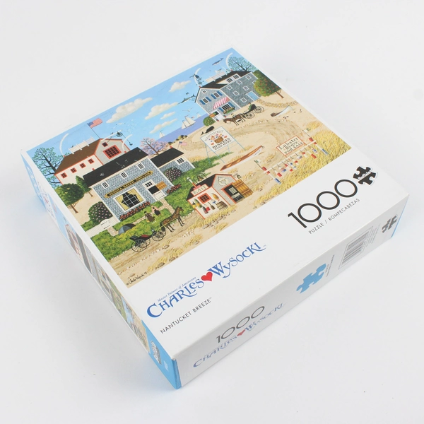 Charles Wysocki Jigsaw Puzzle Nantucket Breeze 1,000 pcs. Complete