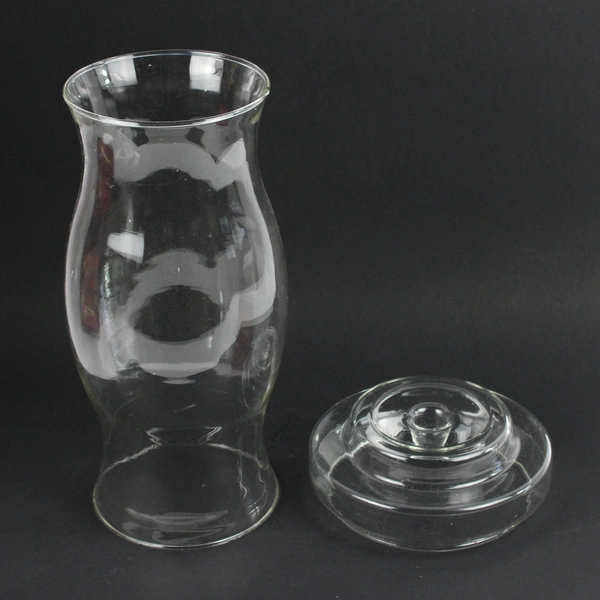 Pyrex By Corning Hurri-Candle Clear Glass Hurricane Candle Holder 13.25" Tall