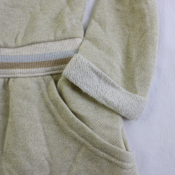 Gymboree Sparkly Cream-Colored Knit 3/4-Sleeve Dress Girls' Size M (7-8)