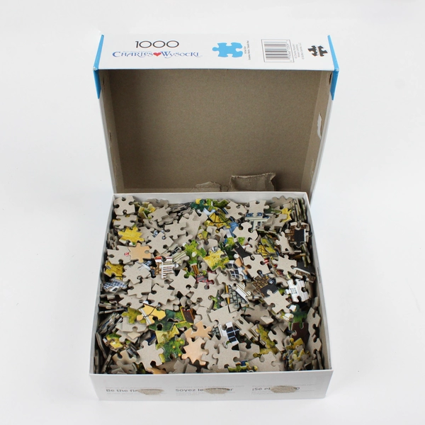 Charles Wysocki Jigsaw Puzzle Witch's Bay, 1,000 Pieces Complete