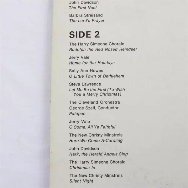 The Great Songs of Christmas by Great Artists of Our Times Various Artists LP