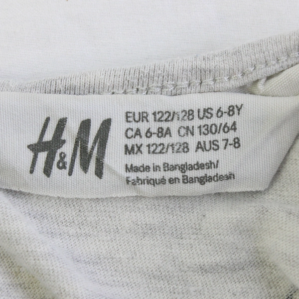 H&M Rainbow Pattern A-Line Dress Girl's Size 6-8Y FLAWED