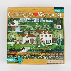 Charles Wysocki Jigsaw Puzzle Gingernut Valley, 1,000 pcs. Complete