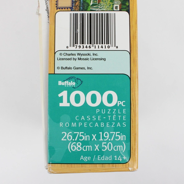Charles Wysocki Jigsaw Puzzle Gingernut Valley, 1,000 pcs. Complete