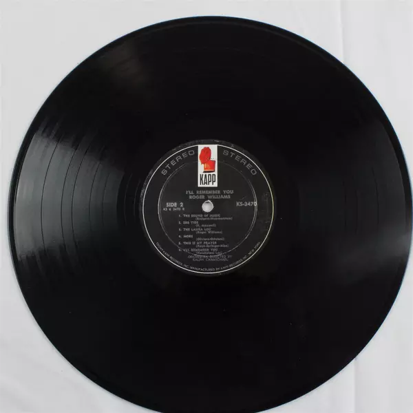 Roger Williams I'll Remember You 1967 Vintage LP Vinyl KS-3470